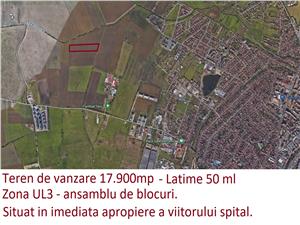 Teren intravilan 17.900 mp pentru blocuri UL3 pe Calea Surii Mici